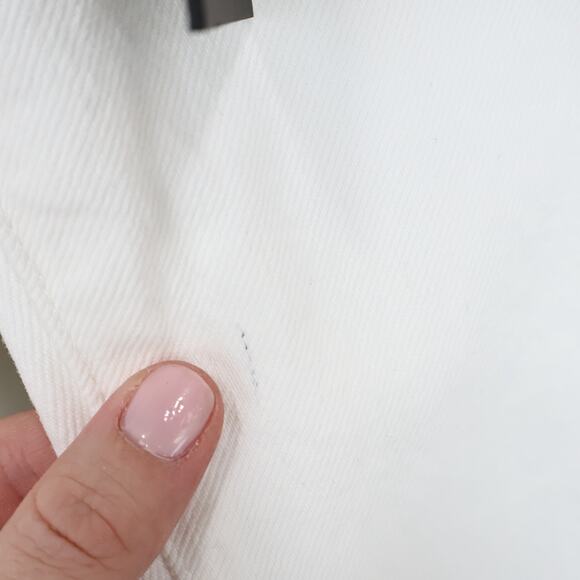 Edwin Hana Classic Straight Crop Button Fly Denim Jean White Noise Size 26 NWT - Picture 9 of 9